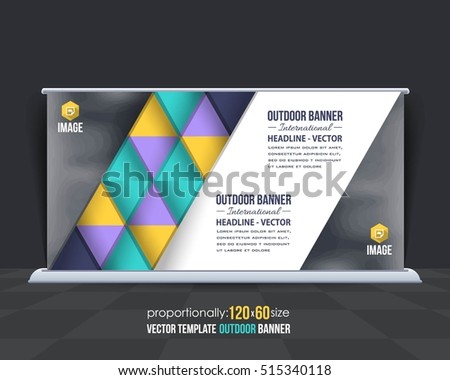  Outdoor Banner Vector Background Advertising Corporate 