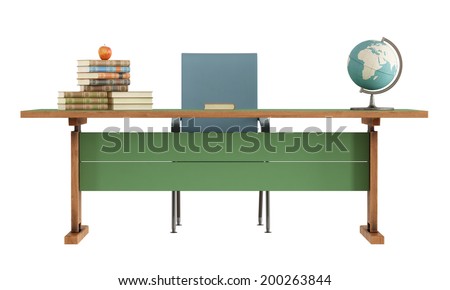 Ostdc25 Old Style Teachers Desk Clipart Big Pictures Hd