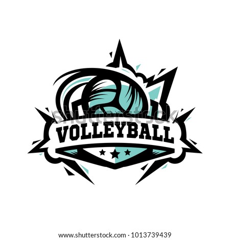 Swoosh Volleyball Logo Stock Vector 1013739439 - Shutterstock