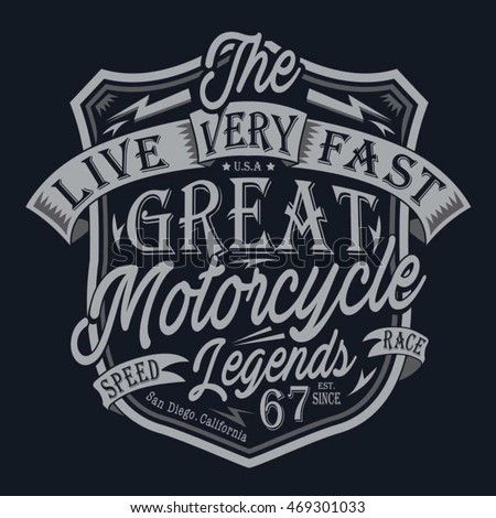 Download stock-vector-motorcycle-typography-t-shirt-graphics ...