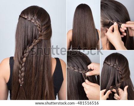 Image result for simple hairstyle for long hair step by step