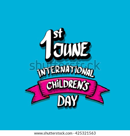 1 june international childrens day background. happy Children day greeting card. kids day poster. Children day banner