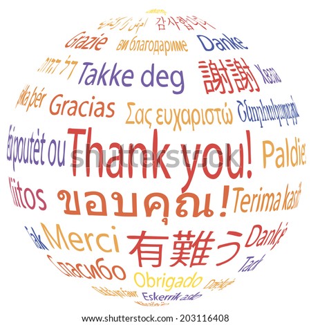 Thank You In Many Languages Stock Images, Royalty-Free Images & Vectors ...