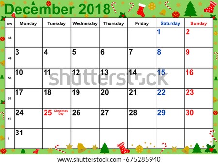 December 2018 calendar with holidays india