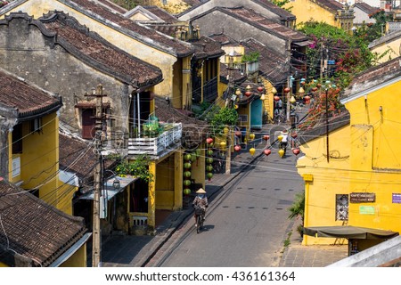Hoi An, Vietnam - 11 Apr 2016: Hoi An, a UNESCO World Heritage site, is a major touristic destination in Central Vietnam.