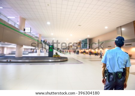 Security guard in airport