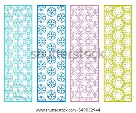 Decorative Doodle Lace Borders Patterns Tribal Stock Vector 540179269 ...