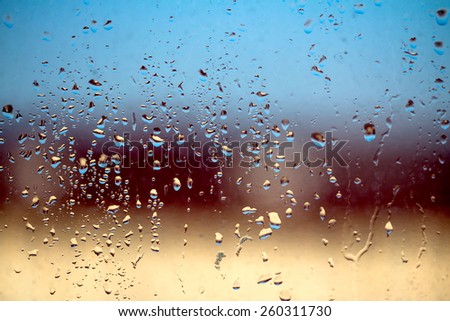 Raindrops On Window Raindrops On Window