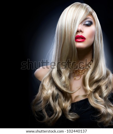 Blond Thời trang Girl Chân dung