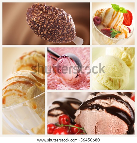 Ice Cream Set - stock photo