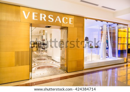 KUALA LUMPUR, MALAYSIA, May 20, 2016: The Versace outlet in KLCC, Kuala Lumpur. Versace is an Italian fashion company and trade name founded by Gianni Versace in 1978.