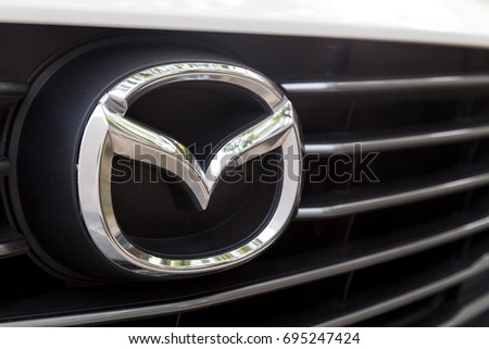 KUALA LUMPUR, MALAYSIA - August 12, 2017: Mazda Motor Corporation, or simply Mazda, is a Japanese multinational automaker based in Hiroshima Prefecture, Japan