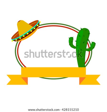 vector oval colors mexican flag ribbon stock vector 428155210