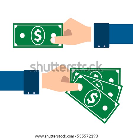 Vector Hands Blazers Make Purchase Exchange Stock Vector 535572193 ...