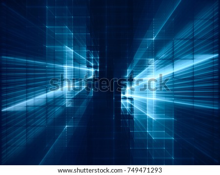 abstract blue toned background element on stock illustration blue on black cover