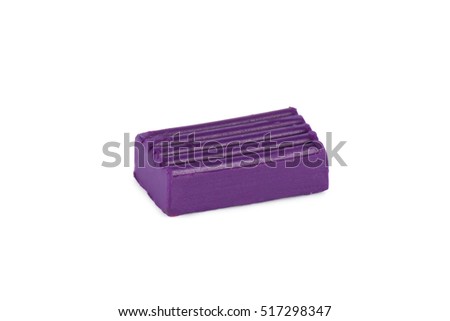 Photo children's colored plasticine isolated on white background. Materials for creativity
