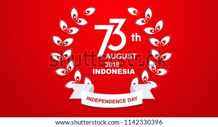 Birthday Special 73 Years Happy Independence Indonesia