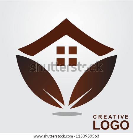 Logo Creative Home Property Concept with color black, brown