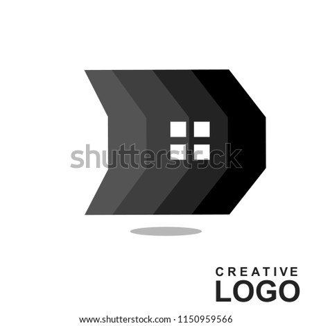 Logo Creative Home Property Concept with color black , grey