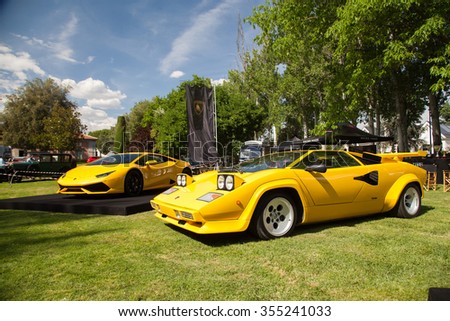 Madrid June Lamborghini Huracan Lp With Old Madrid June Lamborghini Huracan Lp With Old