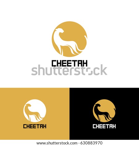 PrintStylized cheetah. Logo cheetah. Vector illustration EPS10
