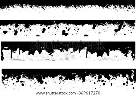 Download Grunge Edges Vector Set Design Elements Stock Vector ...