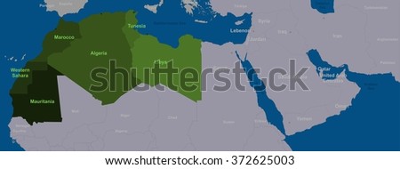 Maghreb states and neighboring North Africa