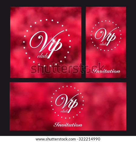 Design templates for VIP event. Background roses. For event or party. Vector.