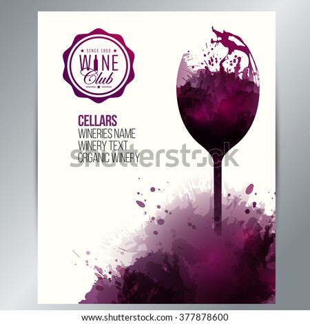 template your wine related designs illustrations stock vector template your wine related designs illustrations stock vector, Presentation templates