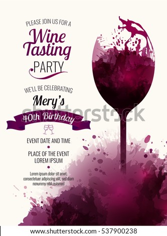 Template Promotions Presentations Wine Events Illustration ...