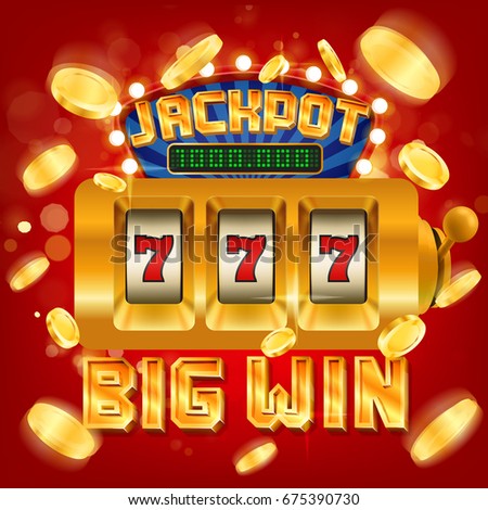 Jackpot 777 Gambling Poster Design Money Stock Vector 466501733 ...