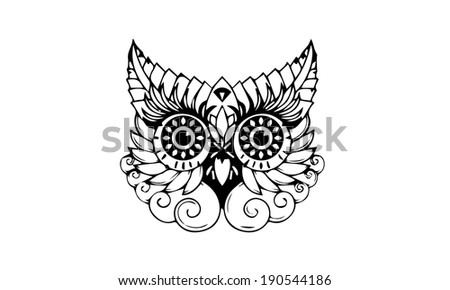 monochrome drawing owl head stock vector 190544186 shutterstock monochrome drawing owl head stock vector 190544186 shutterstock
