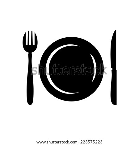  Restaurant Menu Symbol Logo Cutlery Vector Stock Vector 