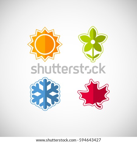 logo 4 vector seasons Images Vectors Seasons Images, & Icons Stock Free Royalty