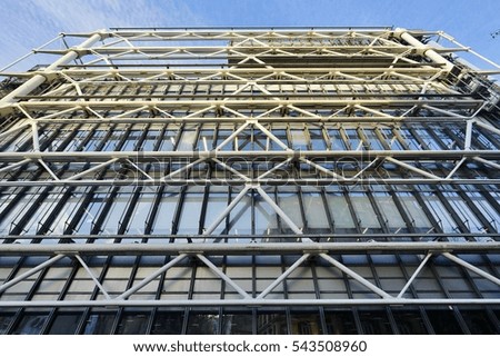 Beaubourg pompidou center stock photos, royalty free images ... Construction moderne en france