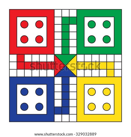 Ludo Game Board Stock Illustration 329032889 - Shutterstock