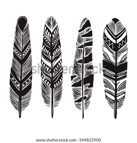 Feather Drawing Stock Images, Royalty-Free Images & Vectors | Shutterstock