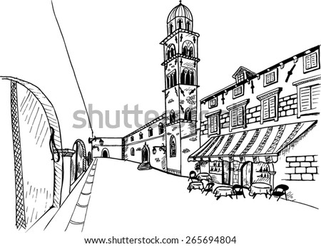 Dubrovnik Croatia Stock Vectors & Vector Clip Art | Shutterstock