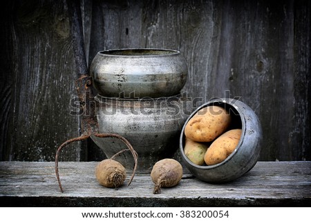 Antique Pots For Cooking Fork Retro Vintage Rustic Style Antique Pots For Cooking Fork Retro Vintage Rustic Style