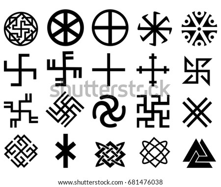 Swastica Vector Various Religious Symbols Stock Vector 50019130 ...