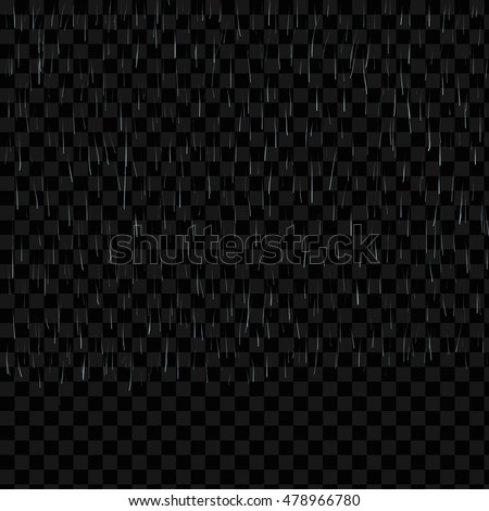 vector rain isolated on transparent background