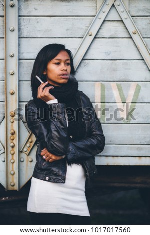 Download African American Woman Smoking Stock Images, Royalty-Free ...