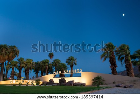 palm springs sign