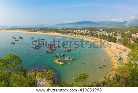 Quy Nhon beach in Binh Dinh province, Vietnam