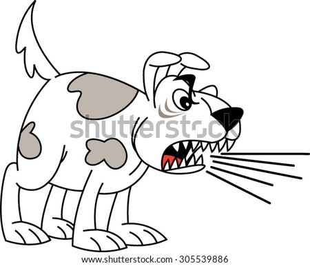 Barking Dog Stock Vector 305539886 - Shutterstock