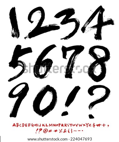 Calligraphy Numbers Stock Images, Royalty-Free Images & Vectors ...