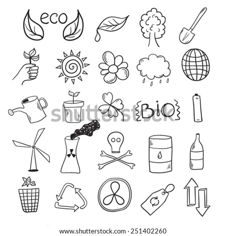 Outline Icon Collection Flower Gardening Stock Vector 309627440 ...