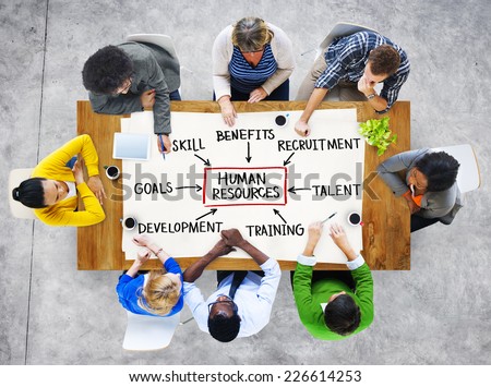 Group of People and Human Resources Concept
