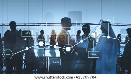 Analysis Statistic Information Percentage Economy Concept