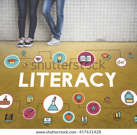 Lesson Learning Literacy Knowledge Education Concept Stock Photo ...